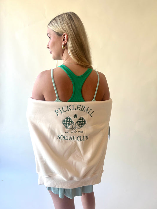 Pickleball Social Club Fleece Sweatshirt