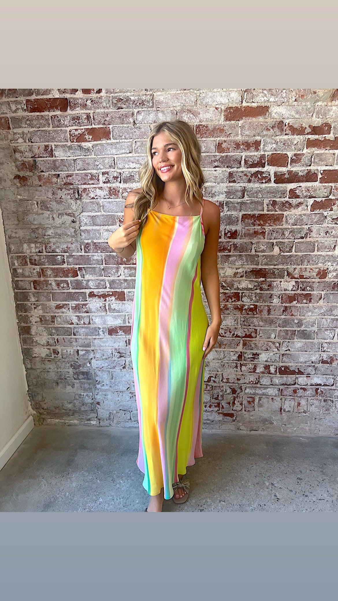 Cika Multi Colored Midi Dress