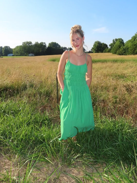 Kelly Green Andrina Dress