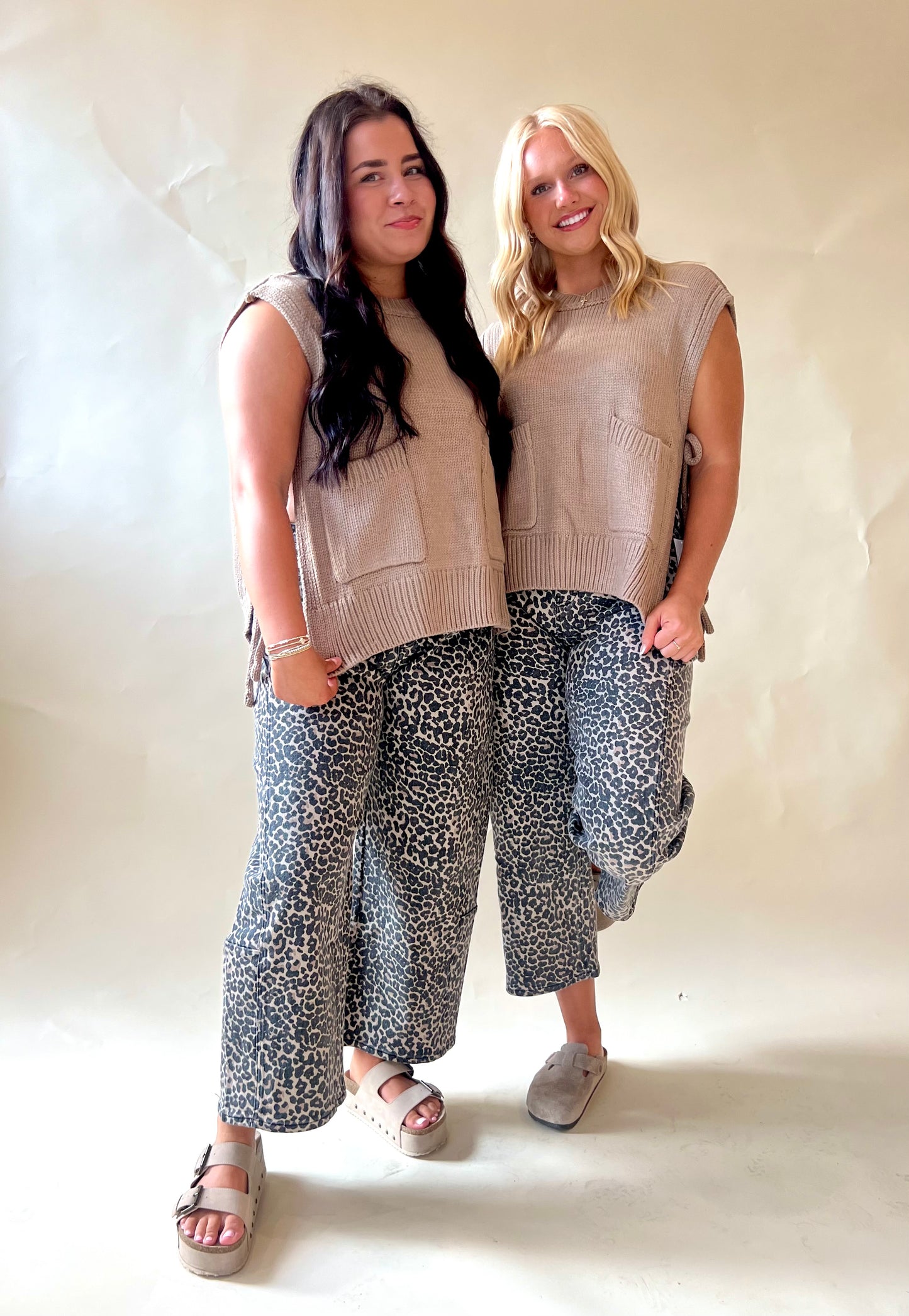 Leopard Barrel Pant