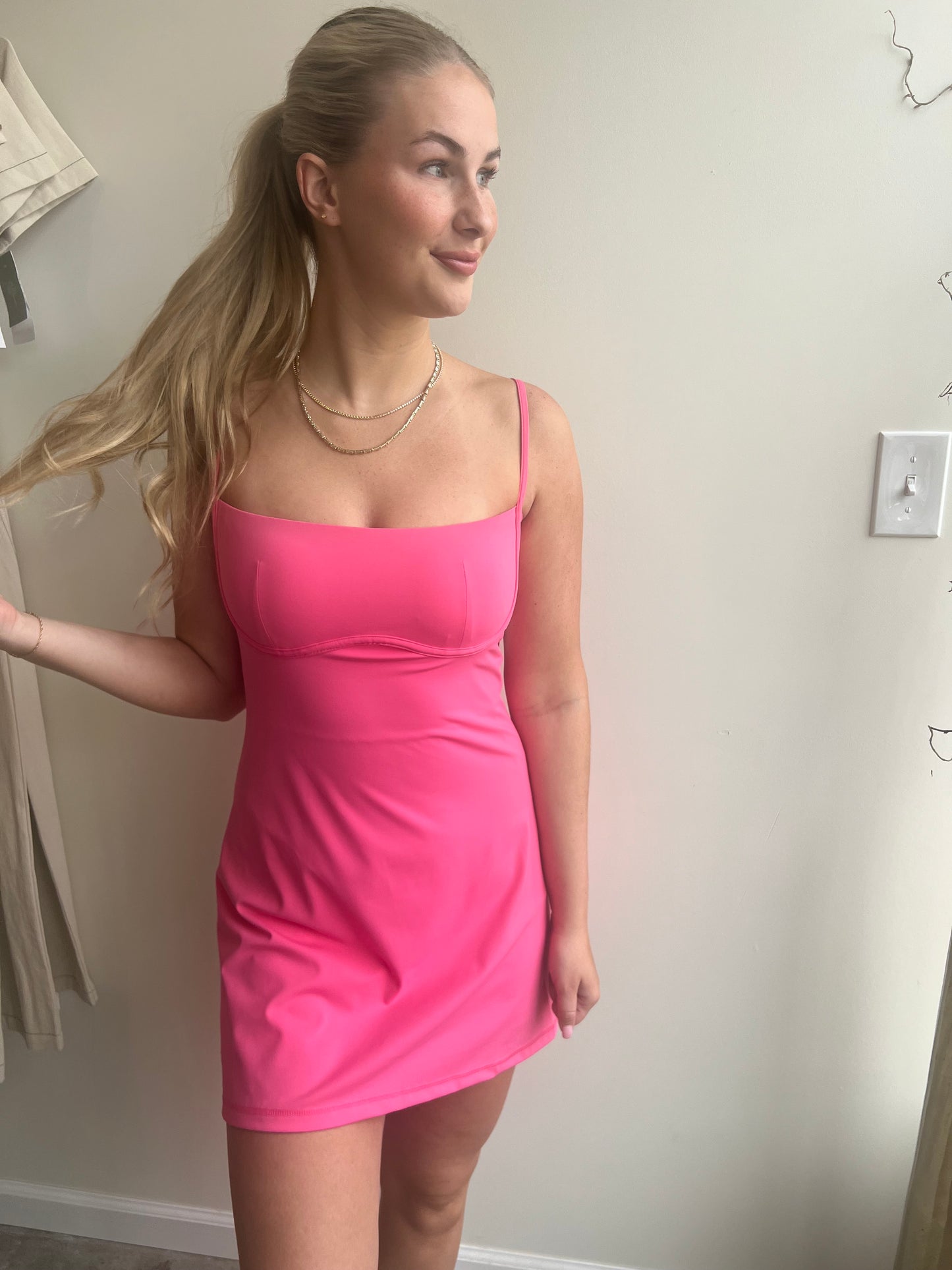 Pink Sweetheart Athletic Dress