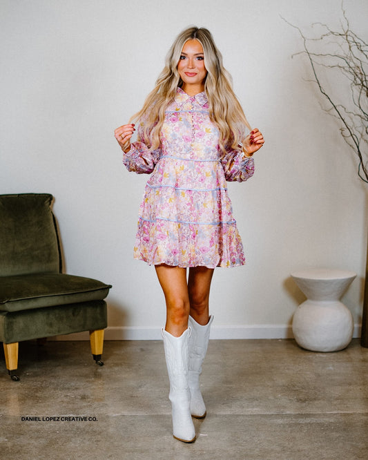 Combo Binding Floral Shirt/Dress