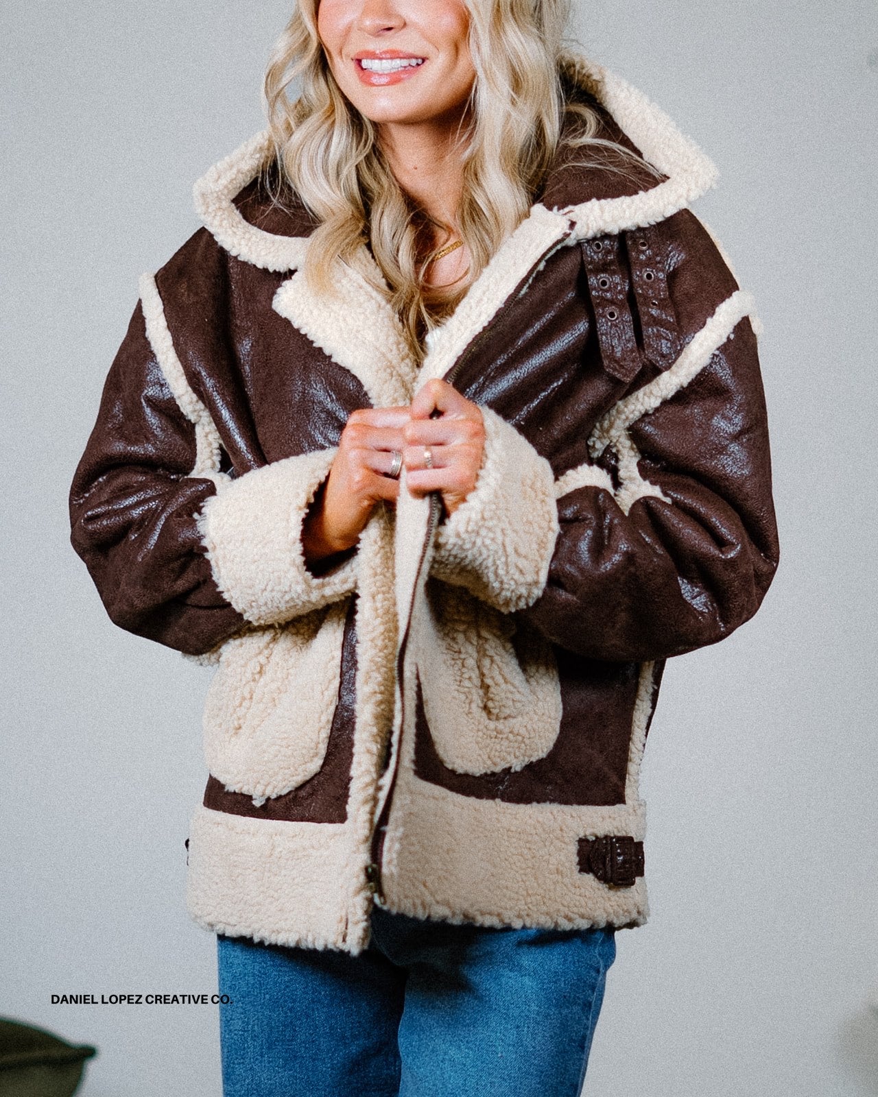 Aurelie Brown Bomber Jacket (Ori. $109.99)