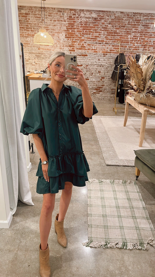 Forrest Green Holiday Dress (Ori. $84.99)