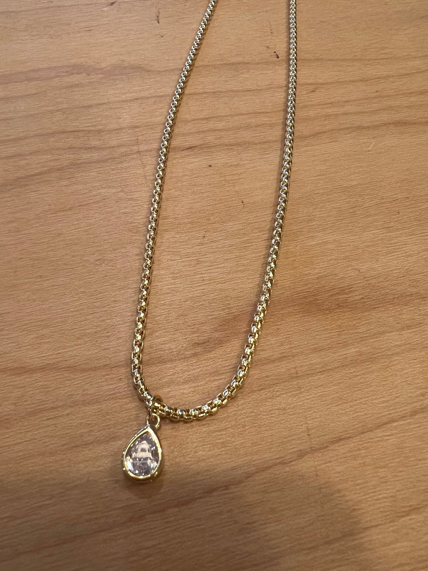 Teardrop Gold Chain