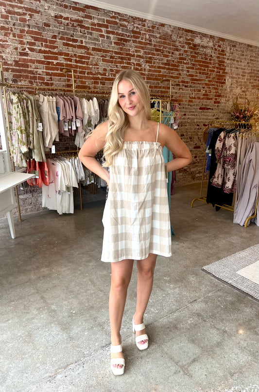 Ginger Gingham Dress ($56.00)