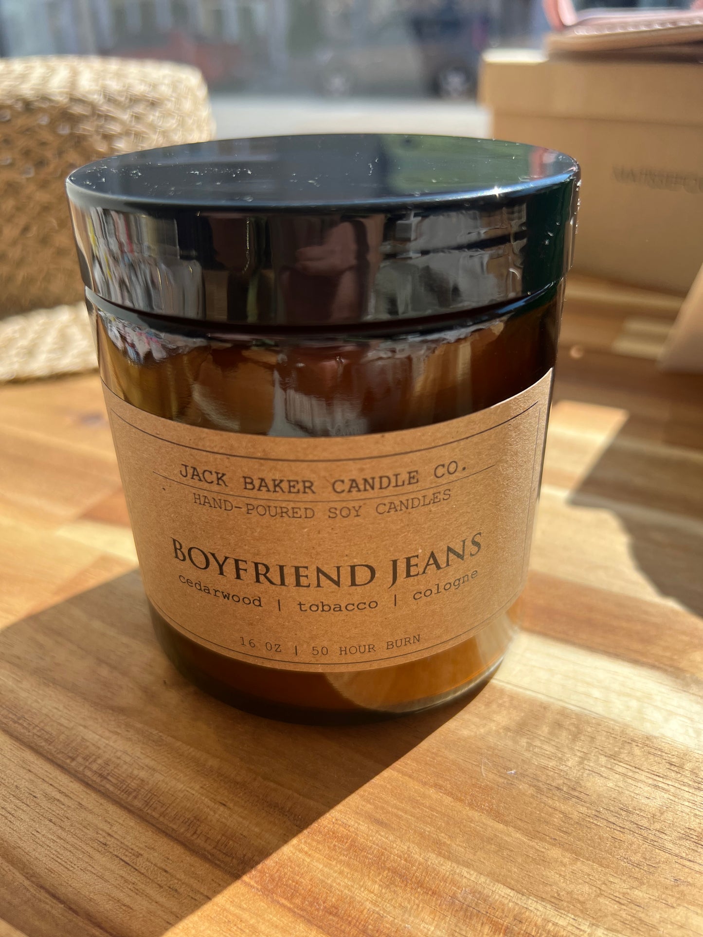 Boyfriend Jean Candle