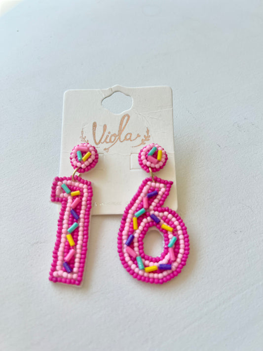 “16” Beaded Earring