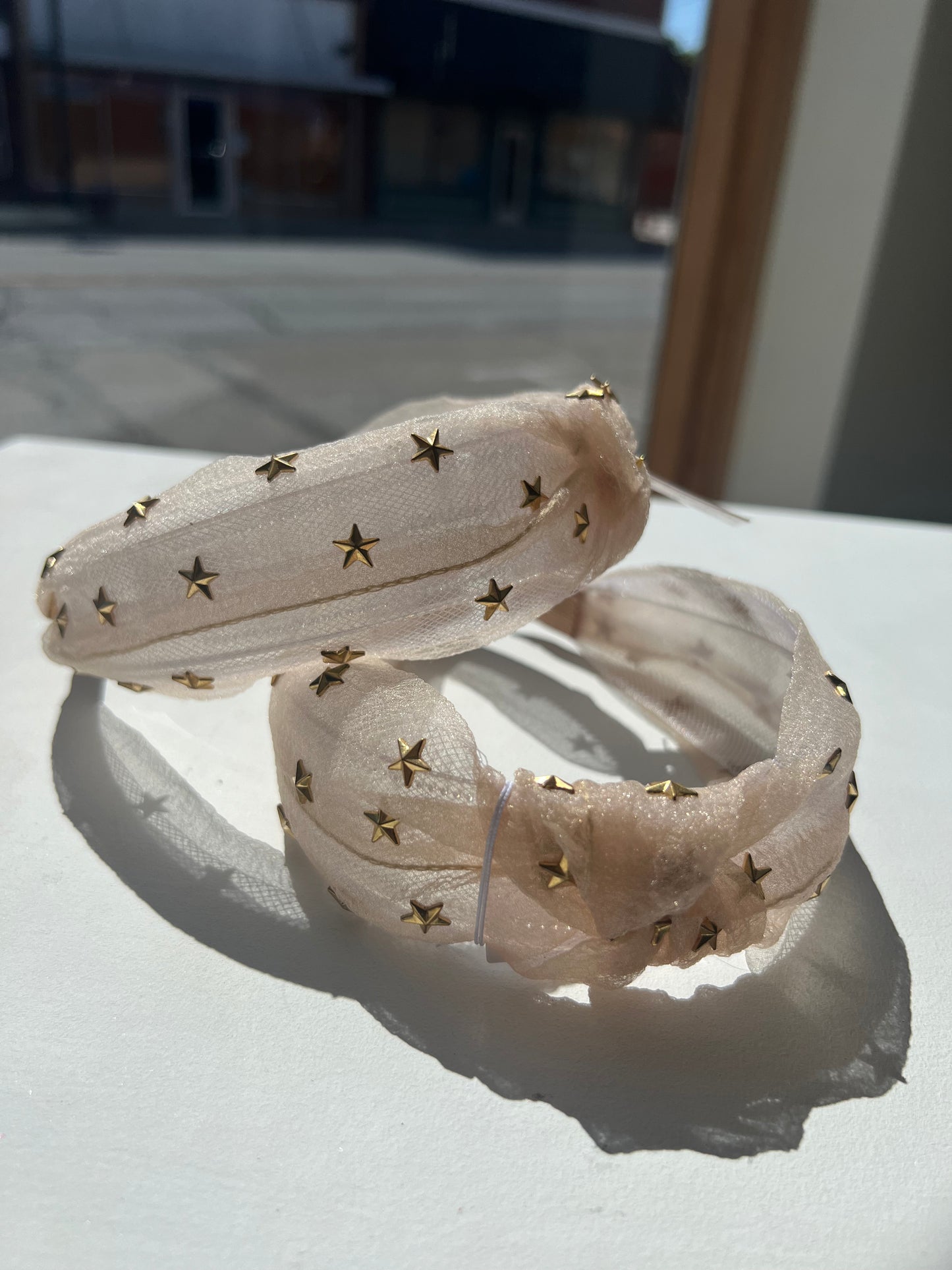 Gold + Nude Star Headband