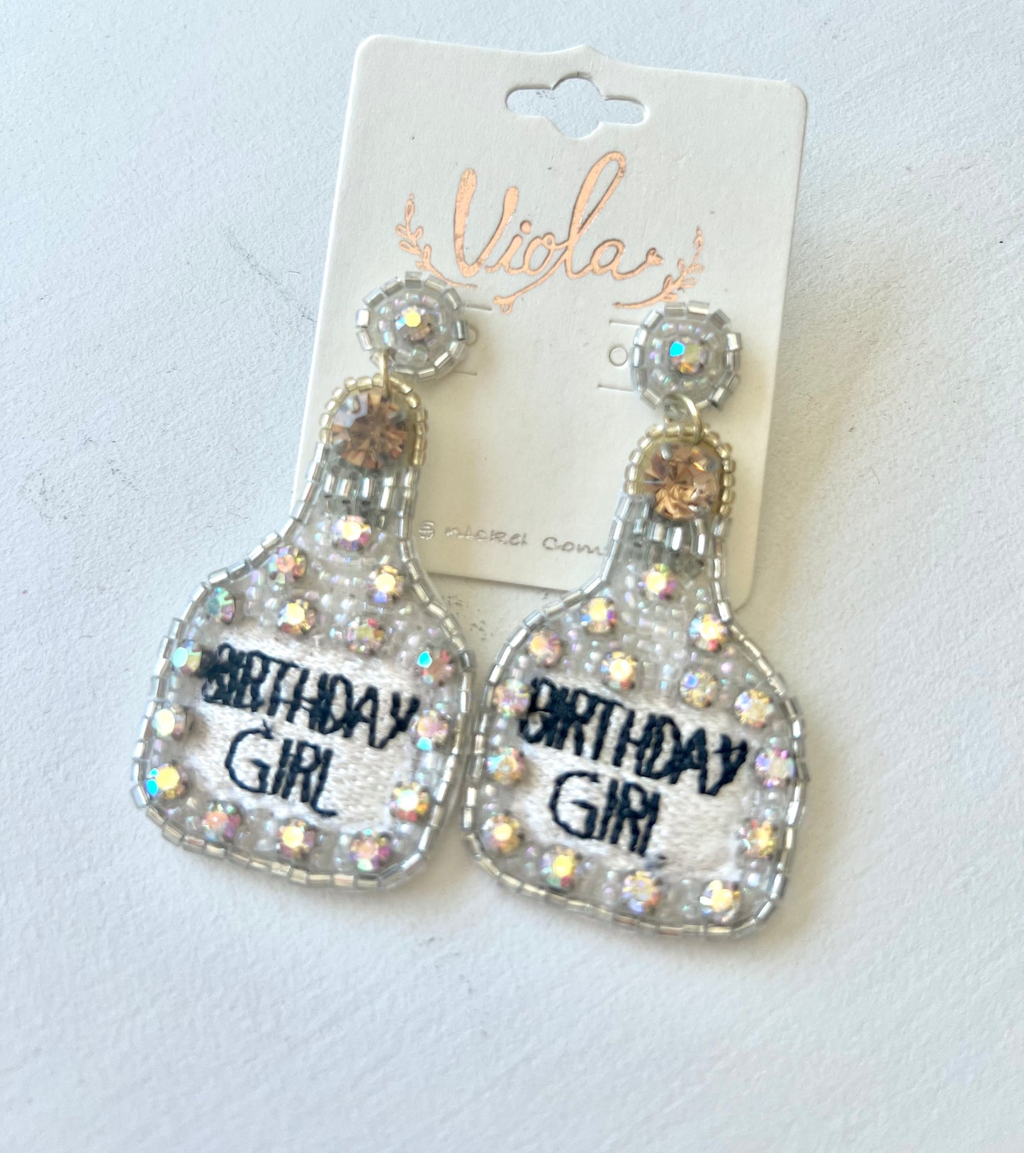 Birthday Girl Patron Beaded Earring