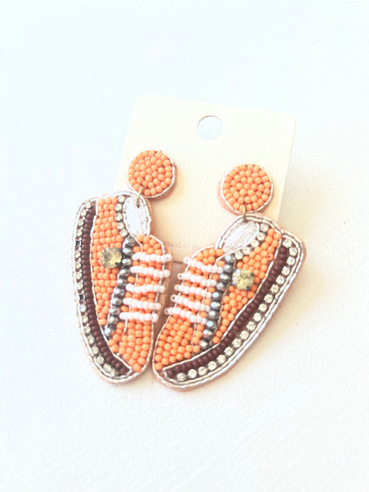 Orange Beaded Tennis Shoes (Ori. $14.99)