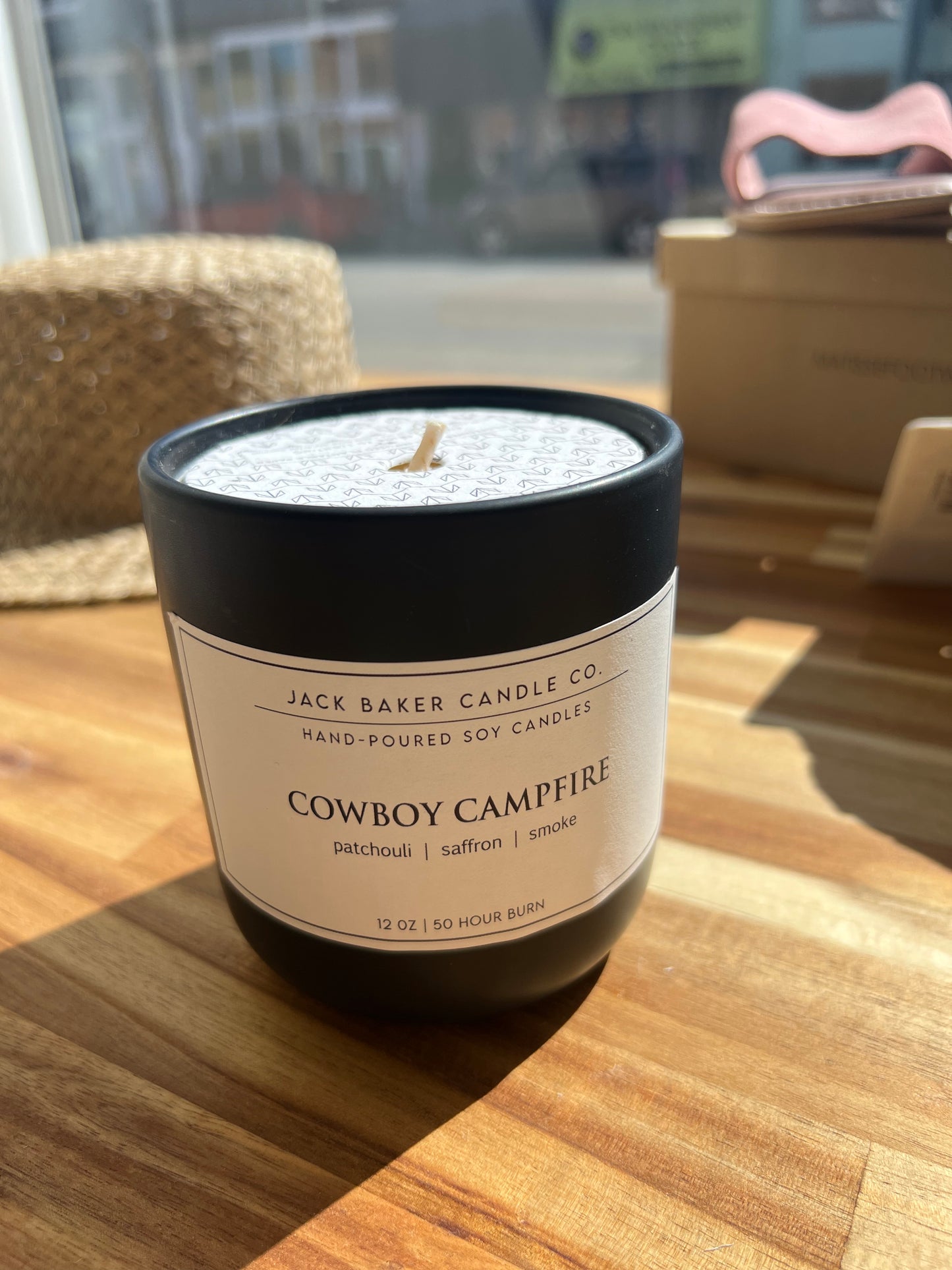 Cowboy Campfire Candle