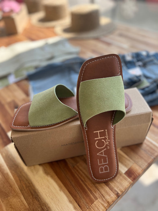 Bali Lime Suede Sandal (Ori. $29.00)